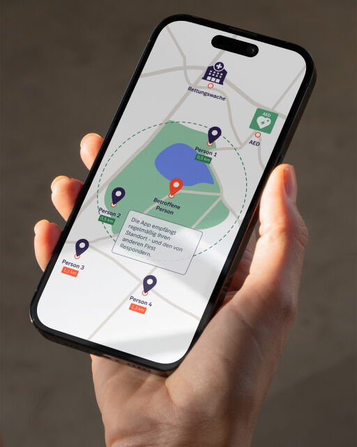 SWR Data Lab Notfall Rettung Karte als mobile Ansicht